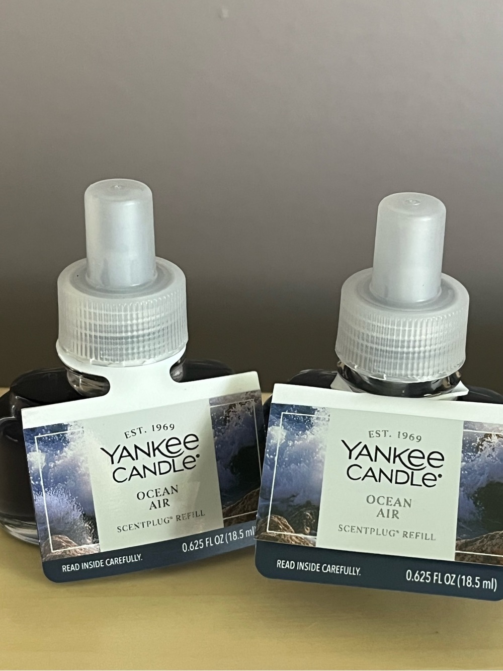 Two New Yankee Candle Ocean Air Plug In Scented Refills